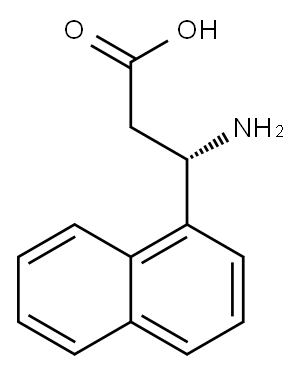 (S)-3-Amino-3-(1-naphthyl)-propanoic acid Struktur