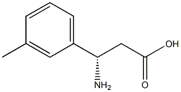 (S)-3-Amino-3-(3-methyl-phenyl)-propanoic acid Struktur