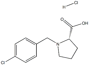 (S)-alpha-(4-chloro-benzyl)-proline hydrochloride Struktur