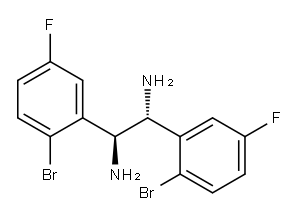 MESO-1,2-BIS(2-BROMO-5-FLUOROPHENYL)ETHANE-1,2-DIAMINE