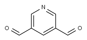 pyridine-3,5-dicarbaldehyde Structure