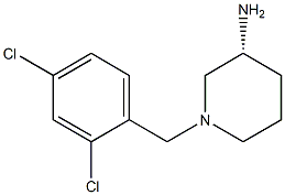 (3R)-1-(2,4-dichlorobenzyl)piperidin-3-amine 结构式