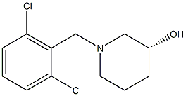 (3R)-1-(2,6-dichlorobenzyl)piperidin-3-ol 结构式