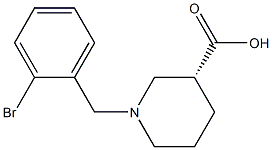 (3R)-1-(2-bromobenzyl)piperidine-3-carboxylic acid