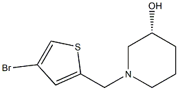 (3R)-1-[(4-bromothiophen-2-yl)methyl]piperidin-3-ol Struktur
