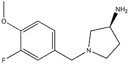 (3S)-1-(3-fluoro-4-methoxybenzyl)pyrrolidin-3-amine Structure