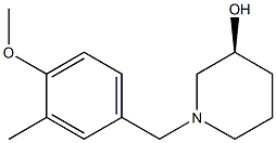 (3S)-1-(4-methoxy-3-methylbenzyl)piperidin-3-ol Struktur