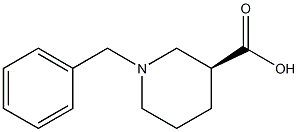 (3S)-1-benzylpiperidine-3-carboxylic acid Struktur