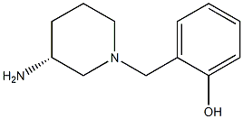2-{[(3R)-3-aminopiperidin-1-yl]methyl}phenol Struktur