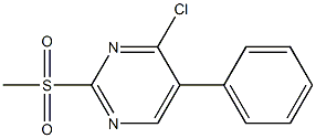 4-chloro-2-(methylsulfonyl)-5-phenylpyrimidine Structure