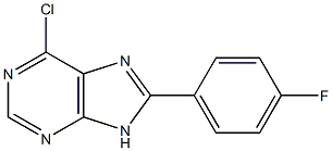 6-chloro-8-(4-fluorophenyl)-9H-purine Structure