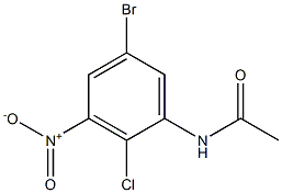 N-(5-bromo-2-chloro-3-nitrophenyl)acetamide Structure
