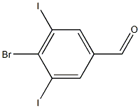 4-溴-3,5-二碘苯甲醛,,结构式