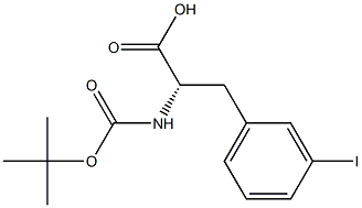 N-ALPHA-T-BUTYLOXYCARBONYL-3-IODO-L-PHENYLALANINE Structure