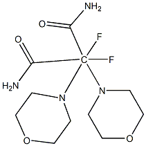 2,2-DIFLUORO-DIMORPHOLINO-MALONDIAMIDE Structure