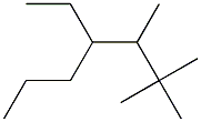 2,2,3-trimethyl-4-ethylheptane 化学構造式