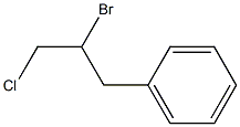 1-CHLORO-2-BROMO-3-PHENYLPROPANE Structure