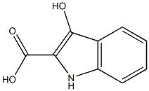 3-羥-2-吲哚甲酸, , 结构式