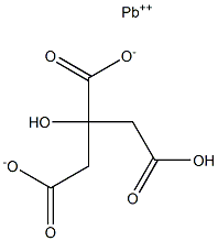 lead hydrogen citrate Structure