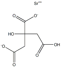 strontium hydrogen citrate Structure