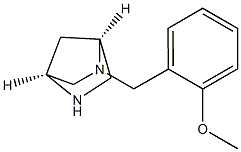 (1s,4s)-(+)-2-(2-methoxy-benzyl)-2,5-diaza-bicyclo[2.2.1]heptane Struktur