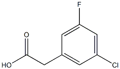 5-chloro-3-fluorophenylacetic acid Structure