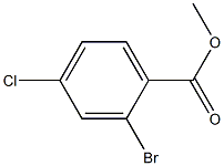 2-ブロモ-4-クロロ安息香酸メチル 化学構造式