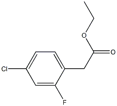 4-CHLORO-2-FLUOROPHENYLACETIC ACID ETHYL ESTER Structure