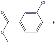 3-CHLORO-4-FLUOROBENZOIC ACID METHYL ESTER Structure