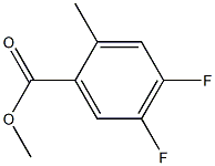 4,5-DIFLUORO-2-METHYLBENZOIC ACID METHYL ESTER Structure