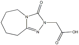 (3-OXO-6,7,8,9-TETRAHYDRO-3H-[1,2,4]TRIAZOLO[4,3-A]AZEPIN-2(5H)-YL)ACETIC ACID Structure