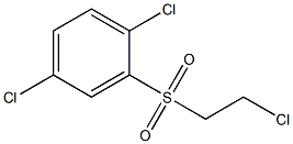 1,4-DICHLORO-2-[(2-CHLOROETHYL)SULFONYL]BENZENE Structure