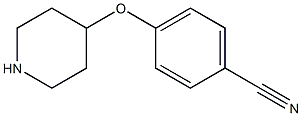 4-(4-PIPERIDINYLOXY)BENZONITRILE Structure