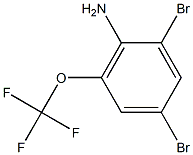 2,4-DIBROMO-6-(TRIFLUOROMETHOXY)ANILINE 99% 结构式