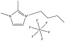 3-BUTYL-1,2-DIMETHYLIMIDAZOLIUM HEXAFLUOROPHOSPHATE, 98% MIN. Structure