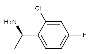 (1R)-1-(2-CHLORO-4-FLUOROPHENYL)ETHANAMINE Structure