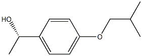 (1S)-1-(4-ISOBUTOXYPHENYL)ETHANOL,,结构式