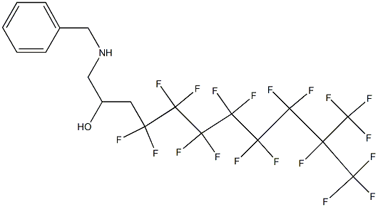 1-Benzylamino-4,4,5,5,6,6,7,7,8,8,9,9,10,11,11,11-hexadecafluoro-10-trifluoromethyl-undecan-2-ol Structure
