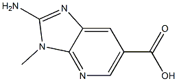 2-AMINO-3-METHYL-3H-IMIDAZO[4,5-B]PYRIDINE-6-CARBOXYLIC ACID Structure