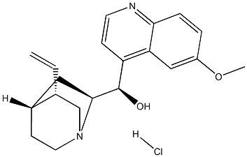 Quinicine Hydrochloride 化学構造式
