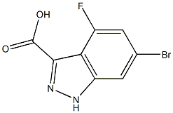 6-BROMO-4-FLUORO-INDAZOLE-3-CARBOXYLIC ACID Structure