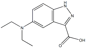 5-(N-DIETHYL)AMINO-(1H)INDAZOLE-3-CARBOXYLIC ACID Structure