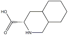 (S)-DECAHYDRO-3-ISOQUINOLINECARBOXYLIC ACID Structure