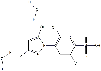 2,5-DICHLORO-4-(5-HYDROXY-3-METHYLPYRAZOL-1-YL)BENZENE SULFONIC ACID DIHYDRATE