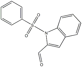 1-PHENYLSULFONYLINDOLE-2-CARBOXALDEHYDE Struktur