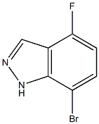 7-BROMO-4-FLUORO (1H)INDAZOLE Structure