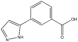 3-(1H-吡唑-5-基)苯甲酸,,结构式