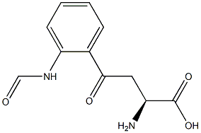 (2S)-2-amino-4-(2-formamidophenyl)-4-oxo-butanoic acid Struktur