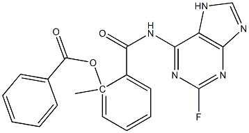 6-(2-BENZOYLOXYMETHYLBENZAMIDO)-2-FLUORO-PURINE