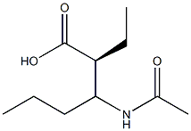 (2S)-3-(Acetylamino)-2-Ethylhexanoic Acid Structure